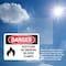 Signmission Acetylene No Smoking No Open Flames Danger Sign, Vinyl Decal, 10in W x 7in L, 2PK OS-2PACK-DS-D-710-L-1015 - alternate 5